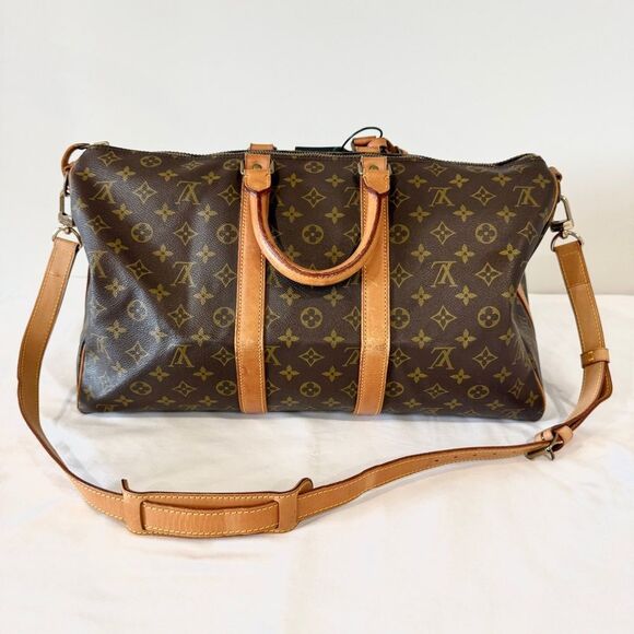 Louis Vuitton Monogram Keepall Bandoulière 45 Duffle Travel Bag - COA Included - Picture 16 of 17